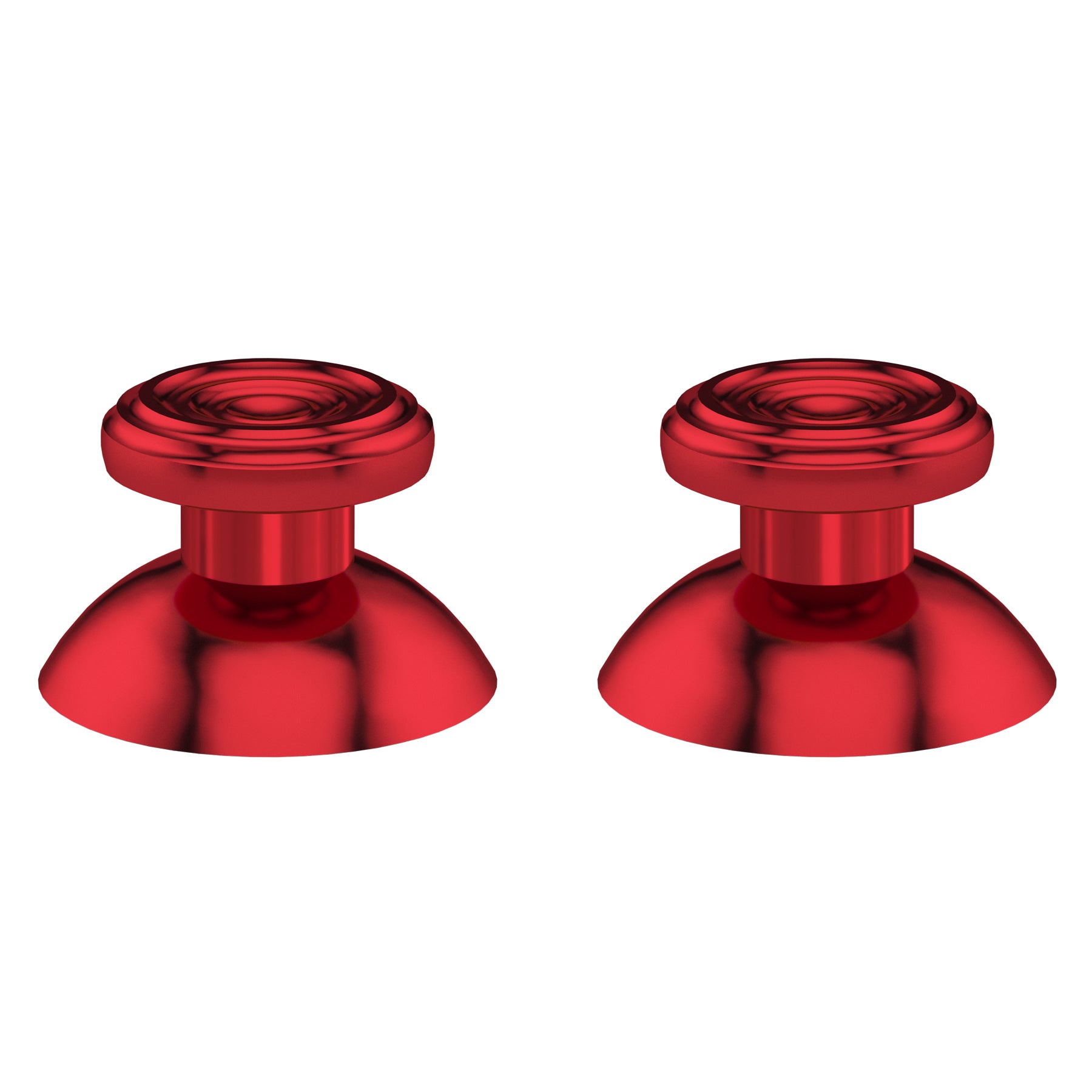 eXtremeRate Retail eXtremeRate Custom Red Metal Thumbsticks for Xbox Series X/S Controller, Concentric Circles Aluminum Alloy Analog Stick for Xbox One S/X, Replacement Joystick for Xbox One Standard Elite Controller - JX3C003