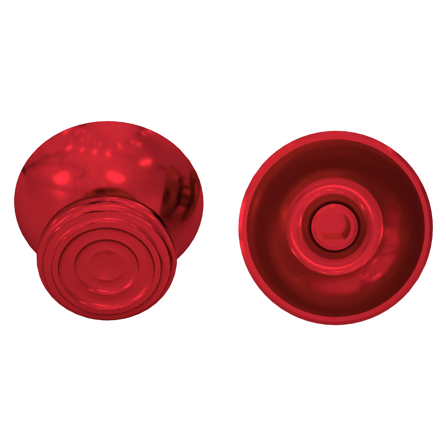 eXtremeRate Retail eXtremeRate Custom Red Metal Thumbsticks for Xbox Series X/S Controller, Concentric Circles Aluminum Alloy Analog Stick for Xbox One S/X, Replacement Joystick for Xbox One Standard Elite Controller - JX3C003