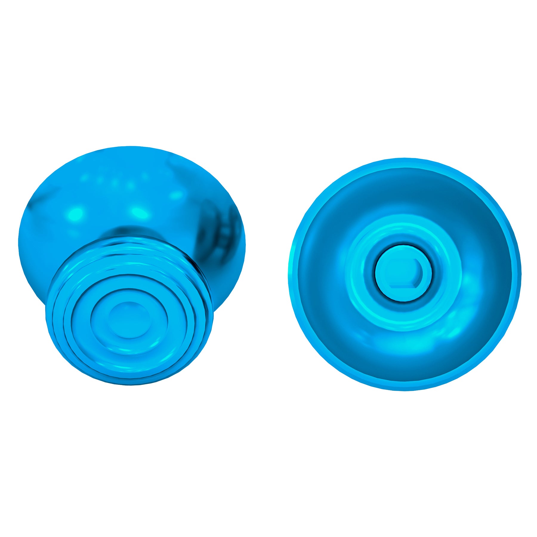 eXtremeRate Retail eXtremeRate Custom Blue Metal Thumbsticks for Xbox Series X/S Controller, Concentric Circles Aluminum Alloy Analog Stick for Xbox One S/X, Replacement Joystick for Xbox One Standard Elite Controller - JX3C004