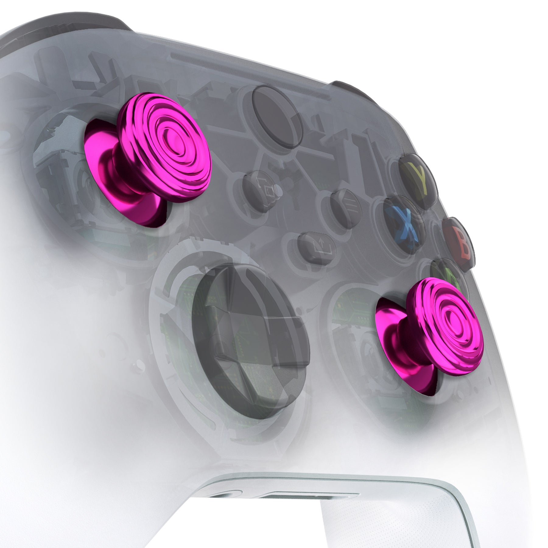 eXtremeRate Retail eXtremeRate Custom Purple Metal Thumbsticks for Xbox Series X/S Controller, Concentric Circles Aluminum Alloy Analog Stick for Xbox One S/X, Replacement Joystick for Xbox One Standard Elite Controller - JX3C005