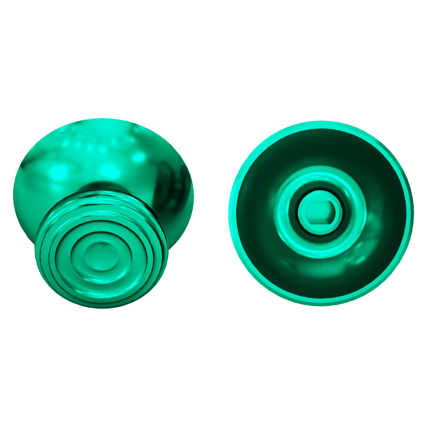 eXtremeRate Retail eXtremeRate Custom Green Metal Thumbsticks for Xbox Series X/S Controller, Concentric Circles Aluminum Alloy Analog Stick for Xbox One S/X, Replacement Joystick for Xbox One Standard Elite Controller - JX3C006