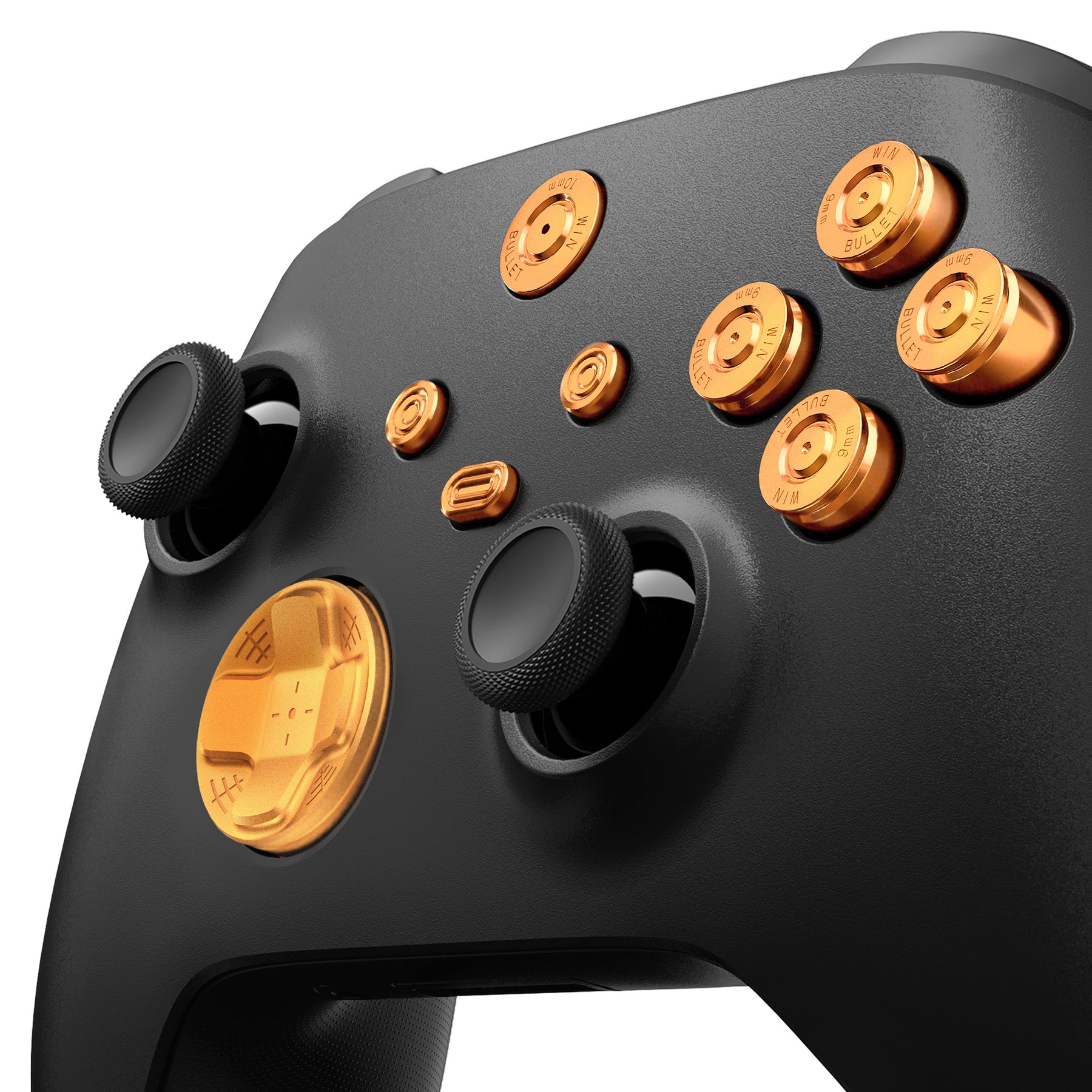 eXtremeRate 9 in 1 Custom Gold Metal Buttons for Xbox Series X S