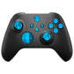 eXtremeRate Retail eXtremeRate 11 in 1 Custom Blue Metal Buttons for Xbox Series X/S Controller, Aluminum Alloy Dpad Start Back Share Button, Replacement Thumbsticks, Home ABXY Bullet Buttons for Xbox Core Controller - JX3E004