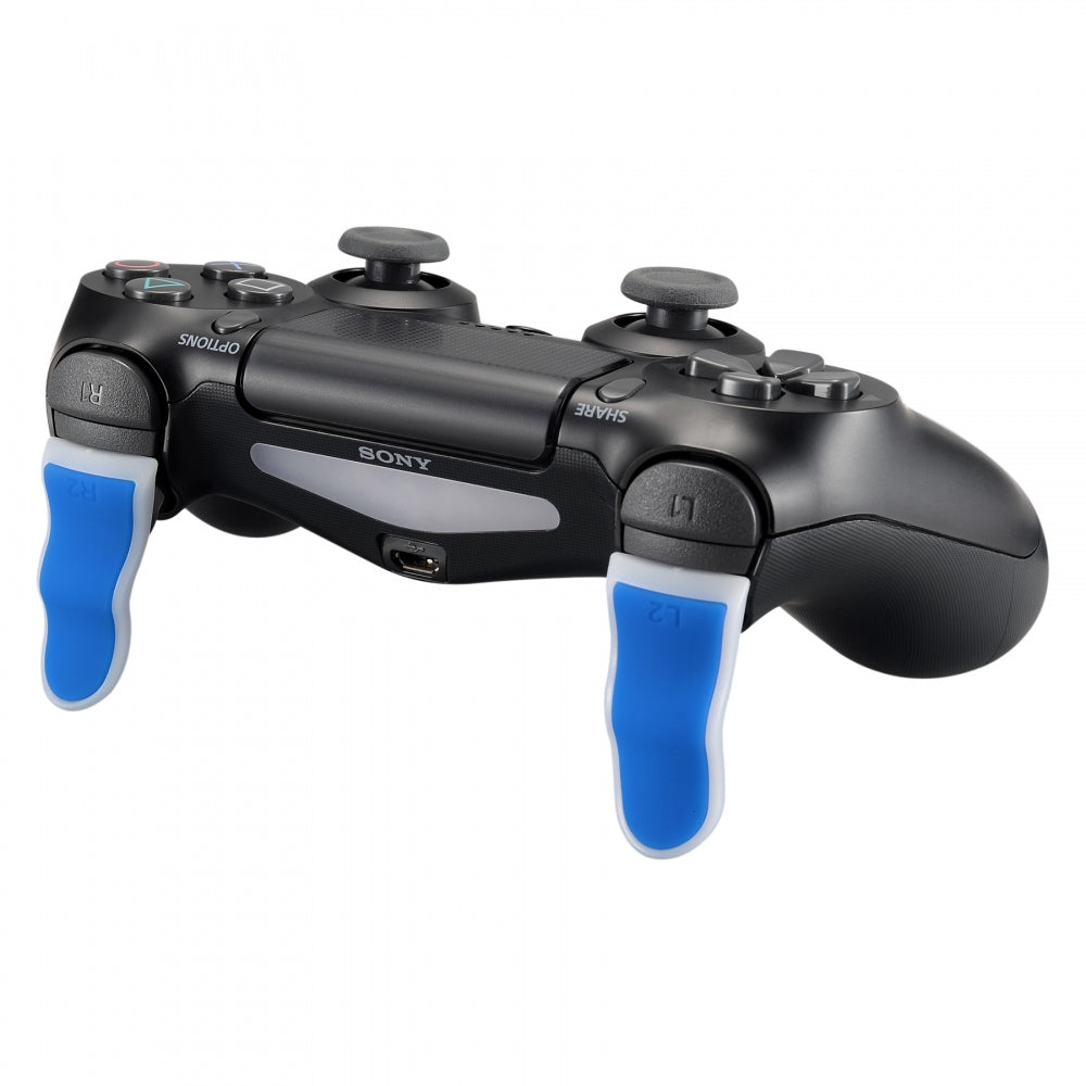 eXtremeRate 1 Pair L2 R2 Buttons Extention Trigger for PS4 Slim Pro  Controller (JDM-001/011/040/050/055) - Blue White