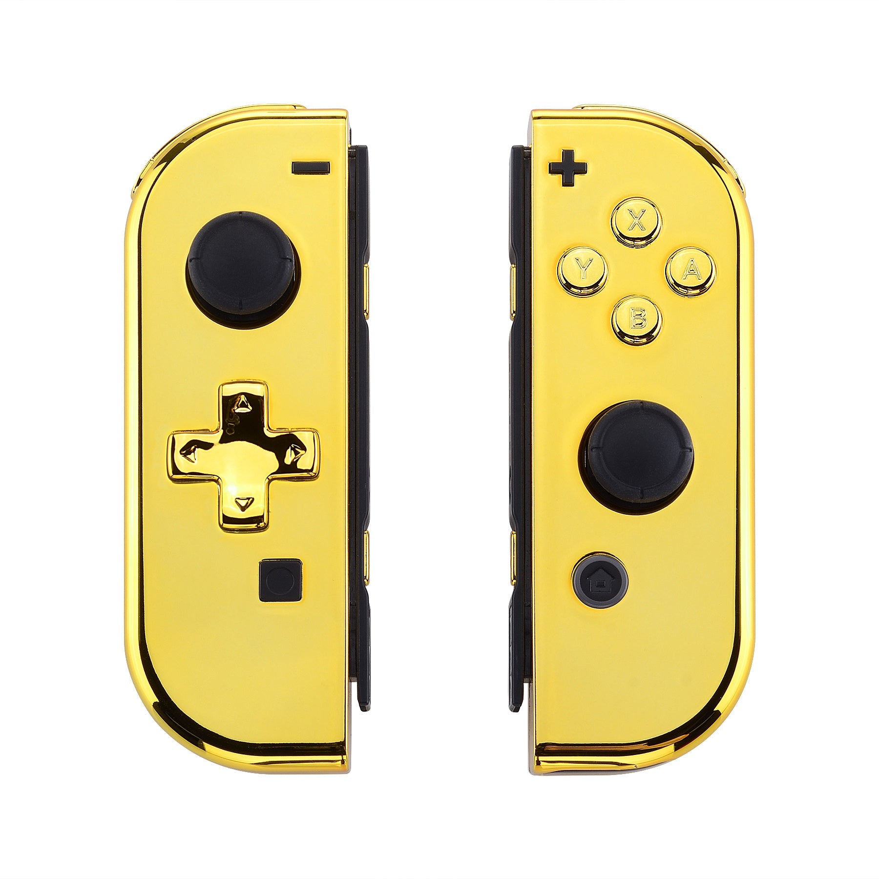 eXtremeRate Chrome Gold for Joycon Handheld Controller Housing (D