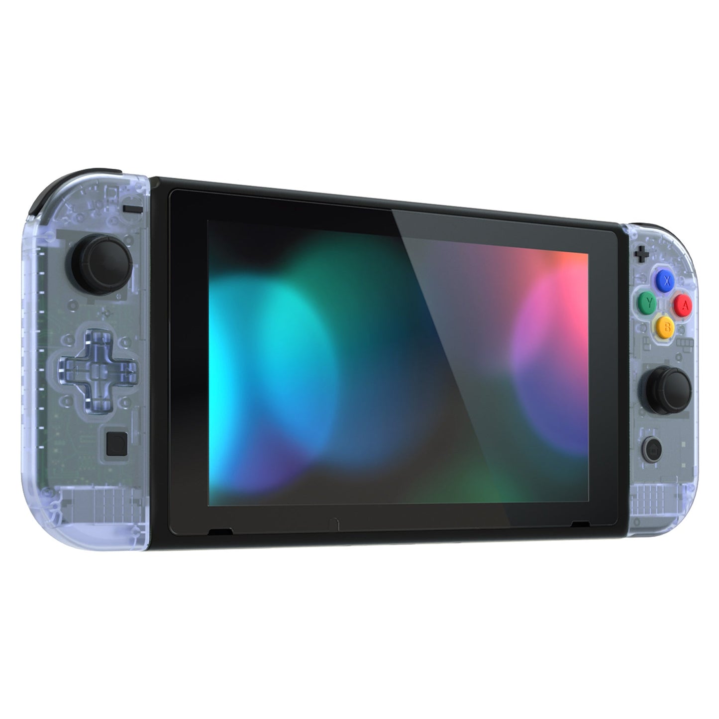 eXtremeRate Retail Glacier Blue Joycon Handheld Controller Housing (D-Pad Version) with Full Set Buttons, DIY Replacement Shell Case for NS Switch JoyCon & OLED JoyCon - Console Shell NOT Included - JZM506