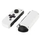 eXtremeRate Retail Soft Touch White Joycon Handheld Controller Housing (D-Pad Version) with Full Set Buttons, DIY Replacement Shell Case for NS Switch JoyCon & OLED JoyCon - Console Shell NOT Included - JZP303