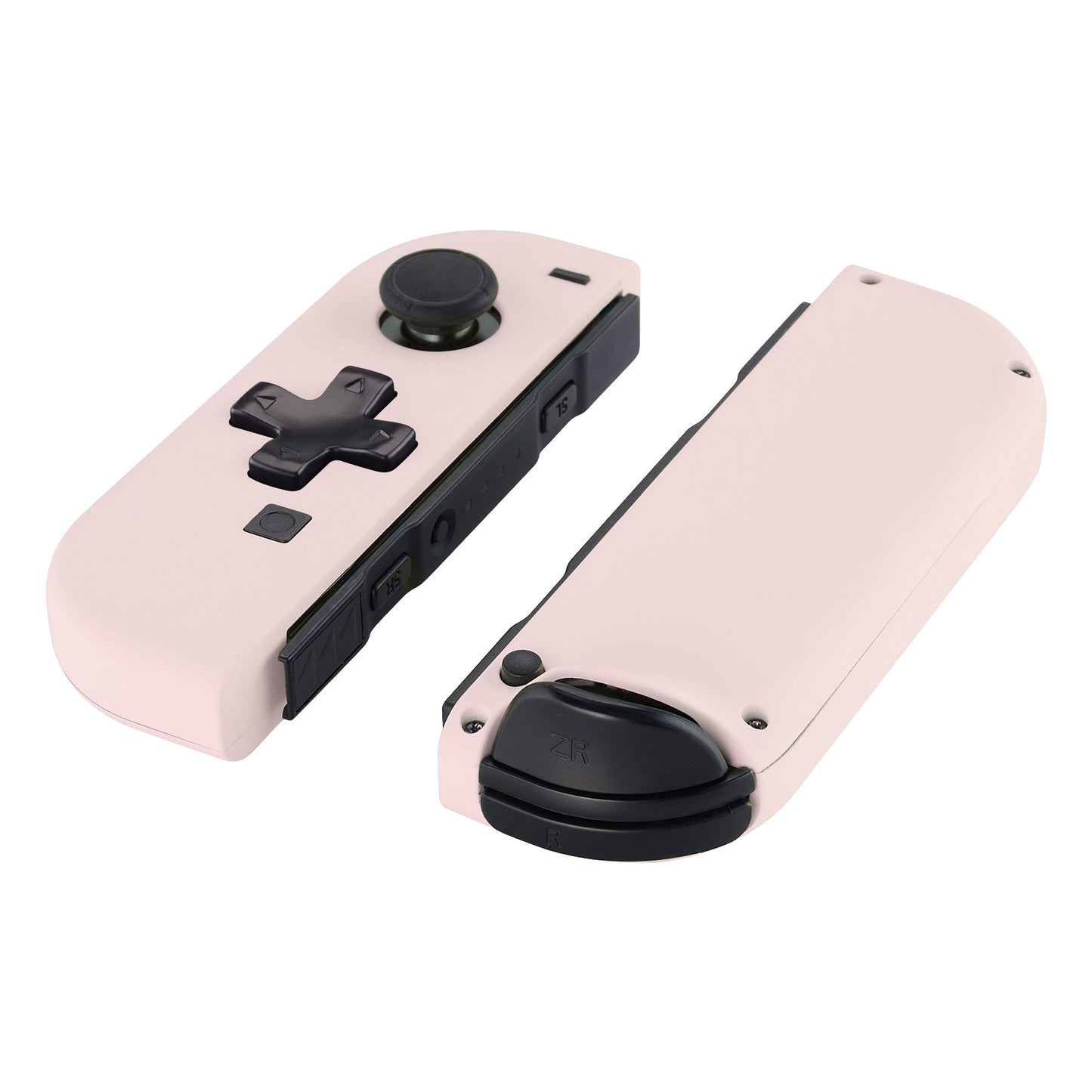 eXtremeRate Retail Soft Touch Cherry Blossoms Joycon Handheld Controller Housing (D-Pad Version) with Full Set Buttons, DIY Replacement Shell Case for NS Switch JoyCon & OLED JoyCon - Console Shell NOT Included - JZP306