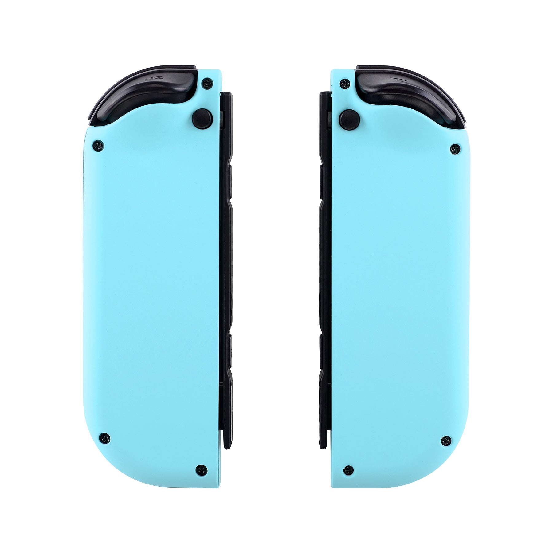 eXtremeRate Retail Soft Touch Heaven Blue Joycon Handheld Controller Housing (D-Pad Version) with Full Set Buttons, DIY Replacement Shell Case for NS Switch JoyCon & OLED JoyCon - Console Shell NOT Included - JZP307
