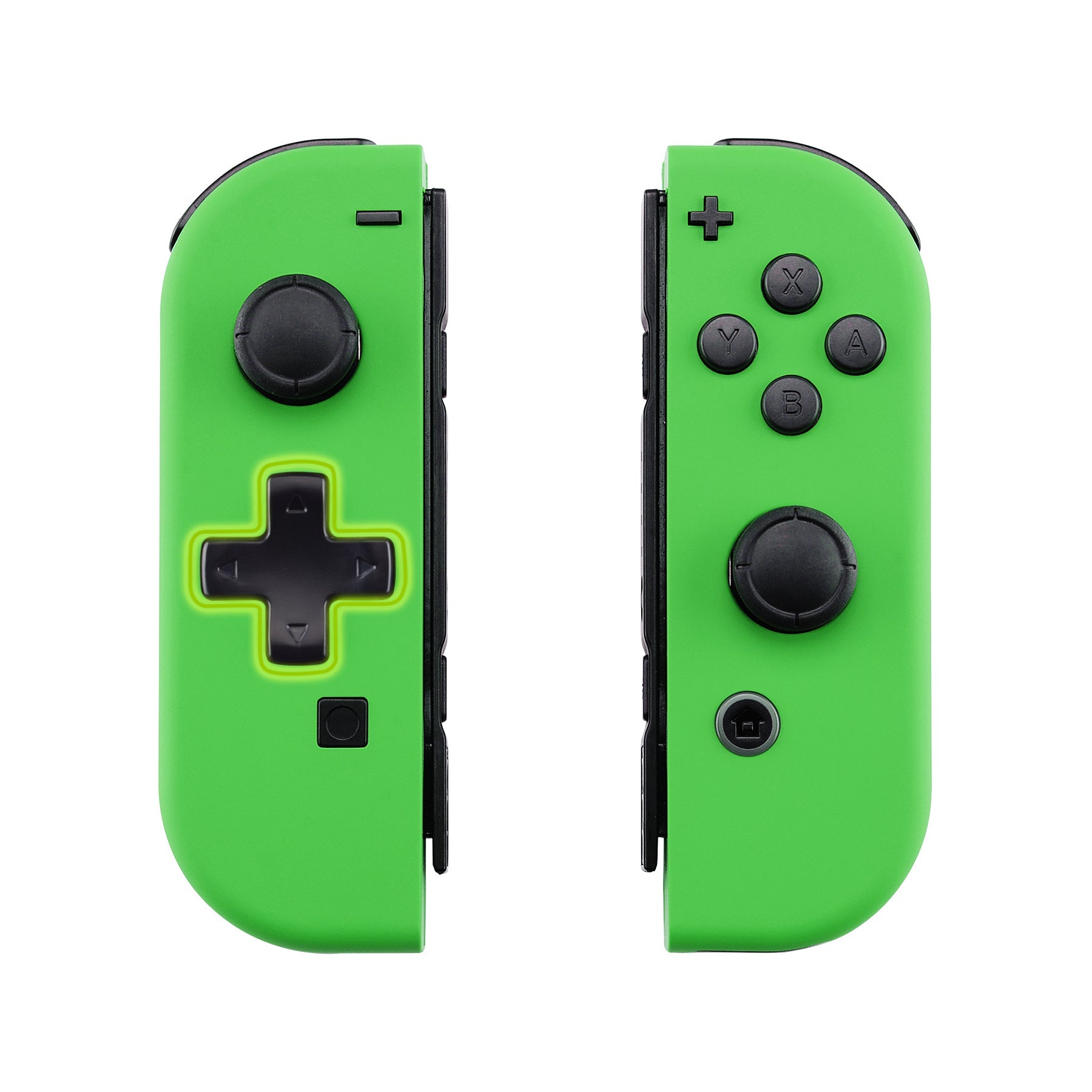 eXtremeRate Retail Green Joycon Handheld Controller Housing (D-Pad Version) with Full Set Buttons, DIY Replacement Shell Case for NS Switch JoyCon & OLED JoyCon - Console Shell NOT Included - JZP314