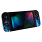 eXtremeRate Retail Blue Flame Soft Touch Joycon Handheld Controller Housing (D-Pad Version) with Full Set Buttons, DIY Replacement Shell Case for NS Switch JoyCon & OLED JoyCon - Console Shell NOT Included - JZT101