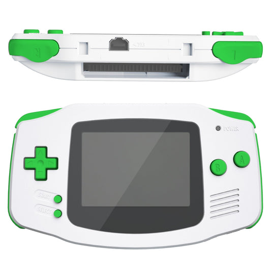 eXtremeRate Retail Green GBA Replacement Full Set Buttons for Gameboy Advance - Handheld Game Console NOT Included - KAG2006