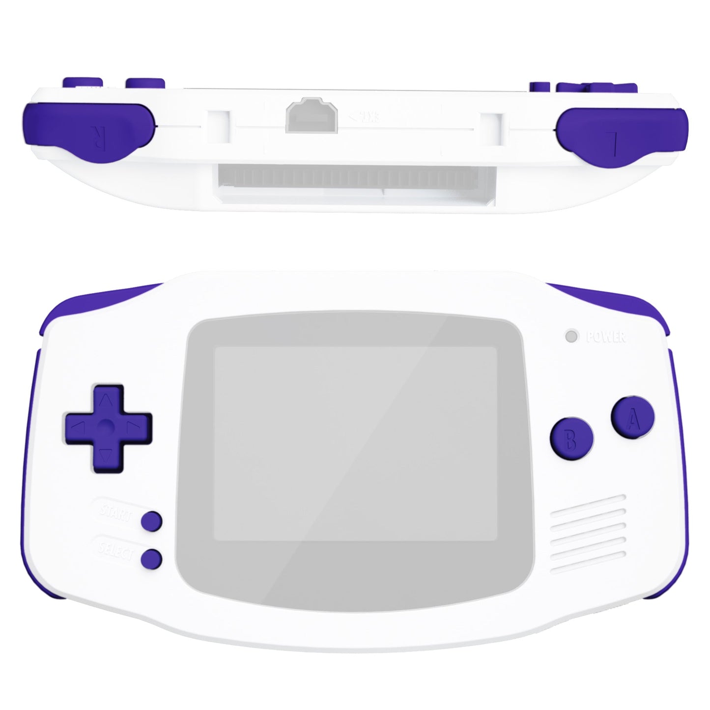 eXtremeRate Retail Purple GBA Replacement Full Set Buttons for Gameboy Advance - Handheld Game Console NOT Included - KAG2007