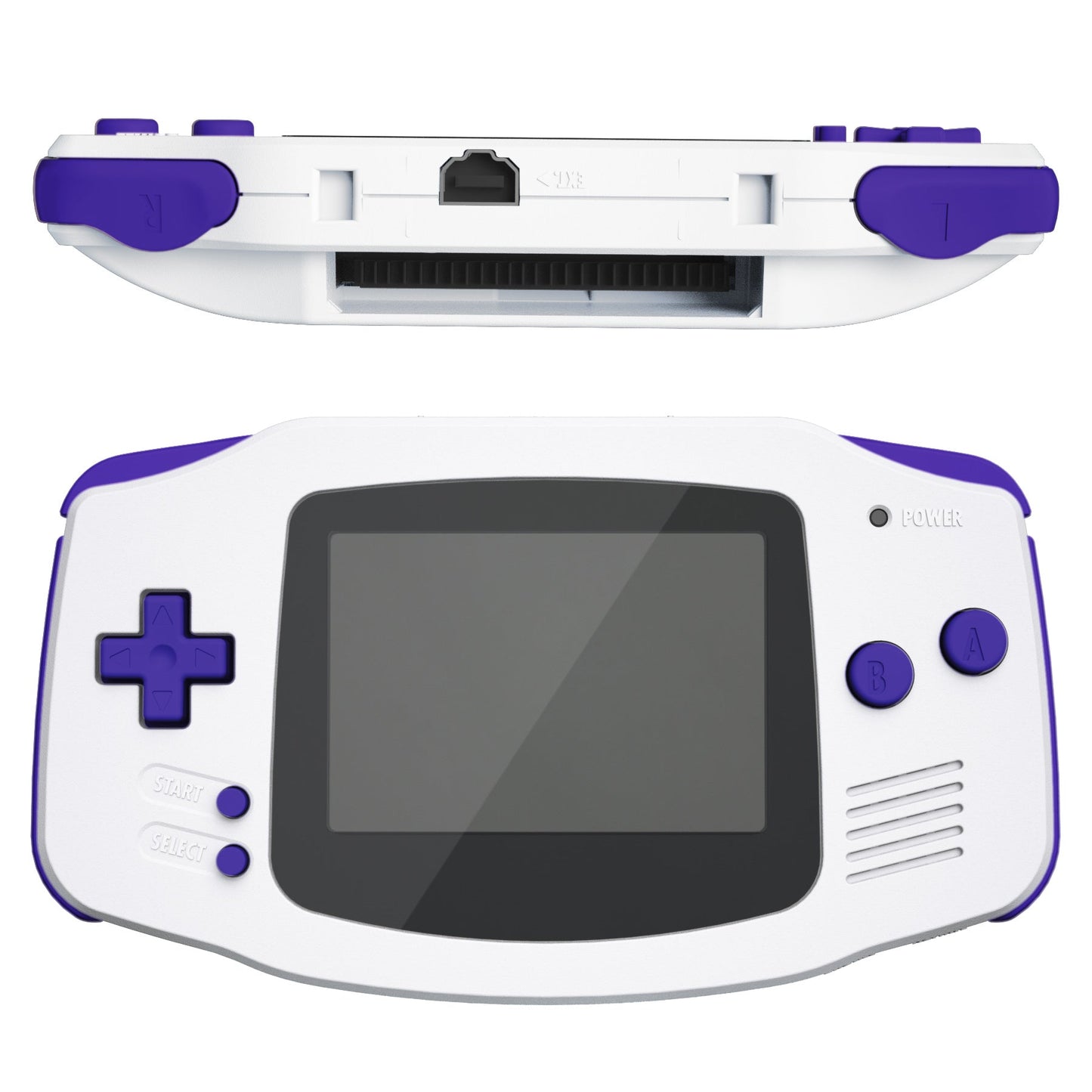 eXtremeRate Retail Purple GBA Replacement Full Set Buttons for Gameboy Advance - Handheld Game Console NOT Included - KAG2007