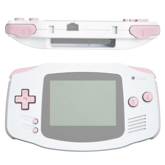 eXtremeRate Retail Cherry Blossoms Pink GBA Replacement Full Set Buttons for Gameboy Advance - Handheld Game Console NOT Included - KAG2012