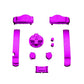 eXtremeRate Retail Chrome Purple GBA Replacement Full Set Buttons for Gameboy Advance - Handheld Game Console NOT Included - KAG3005