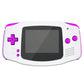 eXtremeRate Retail Chrome Purple GBA Replacement Full Set Buttons for Gameboy Advance - Handheld Game Console NOT Included - KAG3005