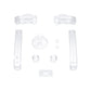 eXtremeRate Retail Clear GBA Replacement Full Set Buttons for Gameboy Advance - Handheld Game Console NOT Included - KAG4001