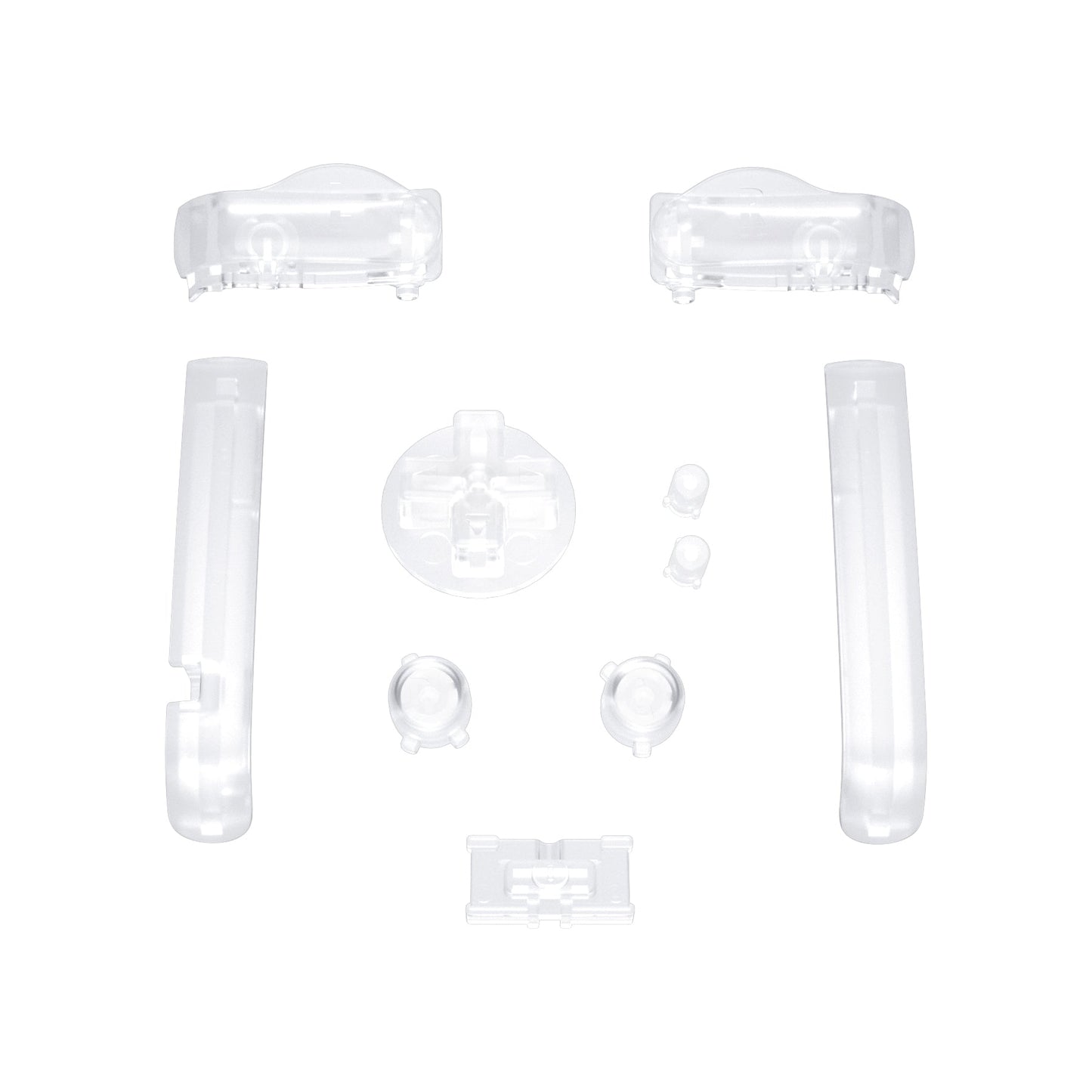 eXtremeRate Retail Clear GBA Replacement Full Set Buttons for Gameboy Advance - Handheld Game Console NOT Included - KAG4001