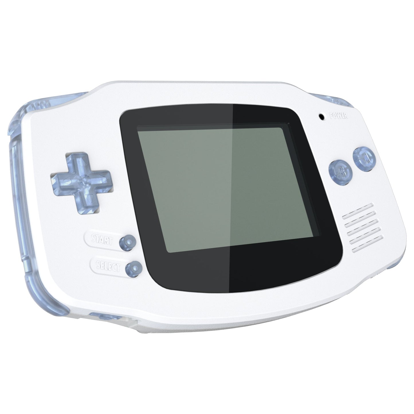 eXtremeRate Retail Clear Glacier Blue GBA Replacement Full Set Buttons for Gameboy Advance - Handheld Game Console NOT Included - KAG4006