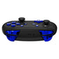 eXtremeRate Retail Chrome Blue Repair ABXY D-pad ZR ZL L R Keys for NS Switch Pro Controller, Glossy DIY Replacement Full Set Buttons with Tools for NS Switch Pro - Controller NOT Included - KRD404
