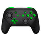 eXtremeRate Retail Chrome Green Repair ABXY D-pad ZR ZL L R Keys for NS Switch Pro Controller, Glossy DIY Replacement Full Set Buttons with Tools for NS Switch Pro - Controller NOT Included - KRD406