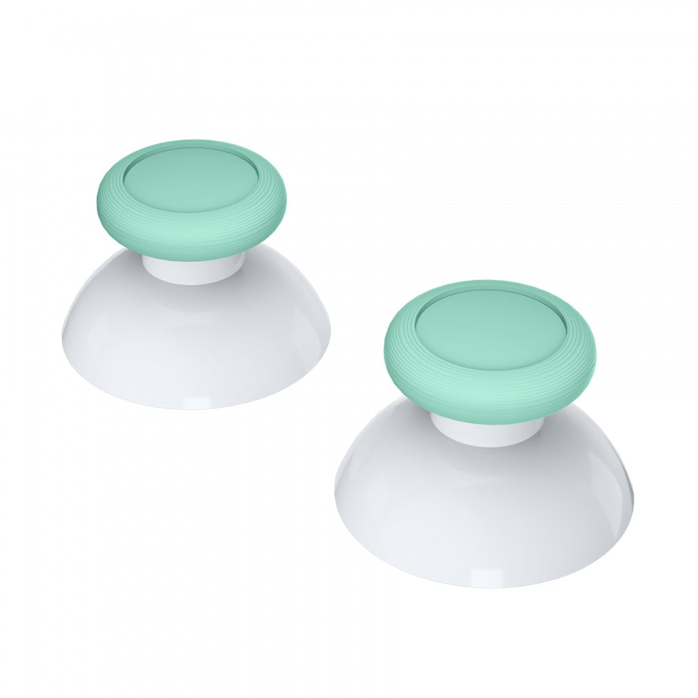 eXtremeRate Retail Mint Green & White Dual-color Replacement 3D Joystick Thumbsticks, Analog Thumb Sticks with Cross Screwdriver for Nintendo Switch Pro Controller - KRM506