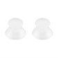 eXtremeRate Retail Transparent Clear Replacement 3D Joystick Thumbsticks, Analog Thumb Sticks with Screwdriver for Nintendo Switch Pro Controller - KRM510