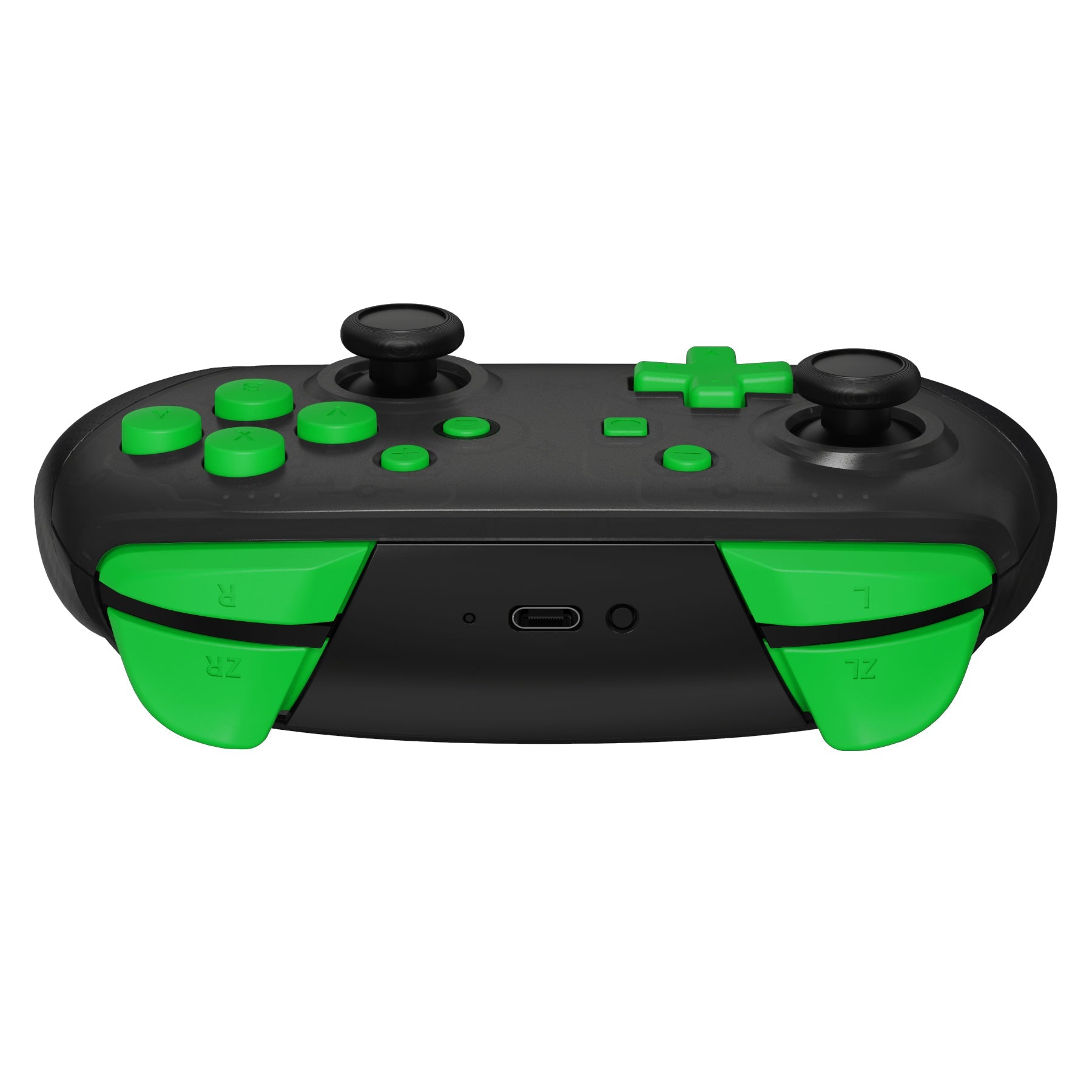 eXtremeRate Retail Green Repair ABXY D-pad ZR ZL L R Keys for NS Switch Pro Controller, DIY Replacement Full Set Buttons with Tools for NS Switch Pro - Controller NOT Included - KRP317