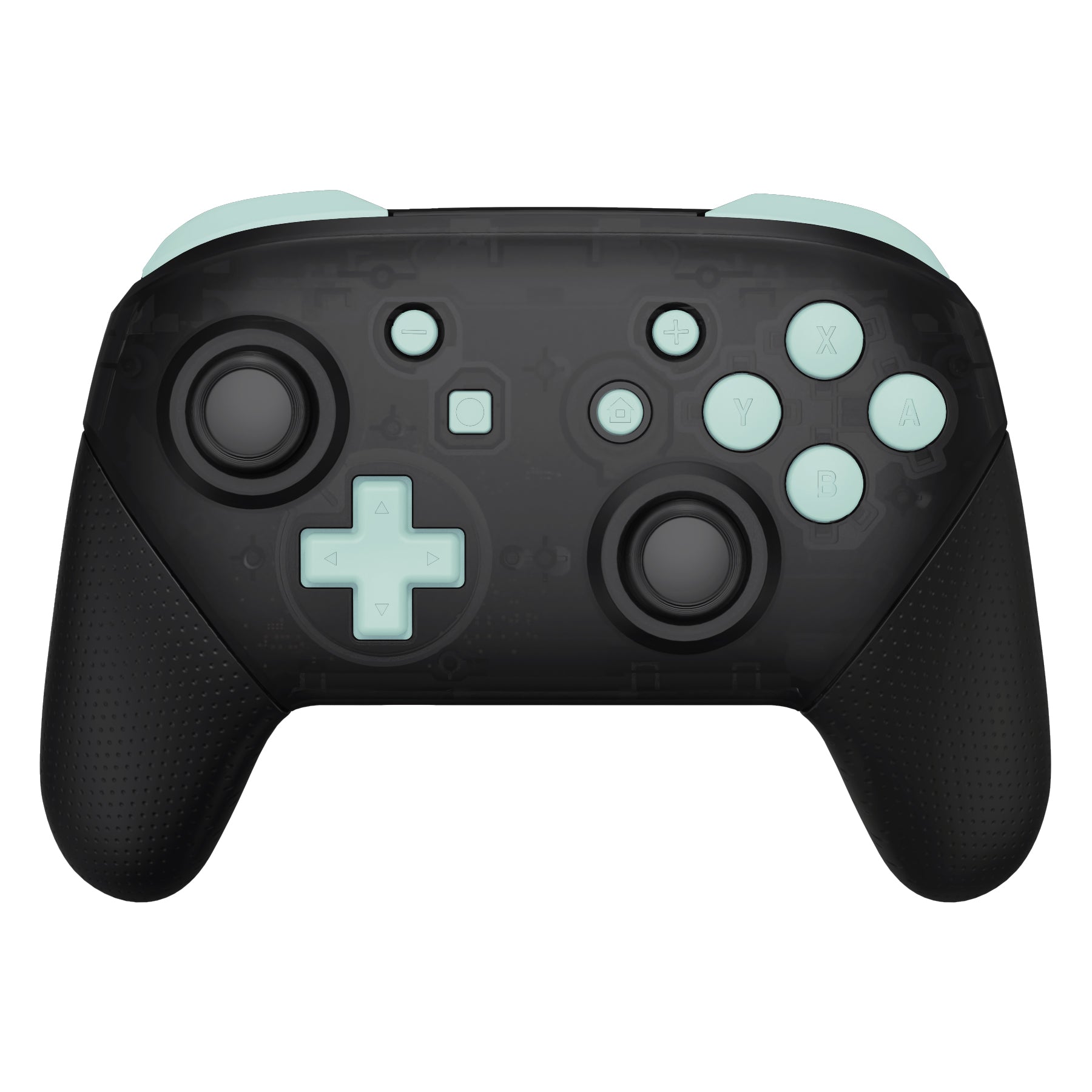 eXtremeRate Retail Light Cyan Repair ABXY D-pad ZR ZL L R Keys for NS Switch Pro Controller, DIY Replacement Full Set Buttons with Tools for NS Switch Pro - Controller NOT Included - KRP327