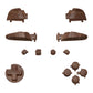 eXtremeRate Retail Wood Grain Repair ABXY D-pad Keys ZR ZL L R Buttons for Nintendo Switch Pro Controller, Glossy DIY Replacement Full Set Buttons with Tools for Nintendo Switch Pro - Controller NOT Included - KRS201