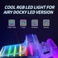 eXtremeRate Retail eXtremeRate AiryDocky DIY Kit LED Version Replacement Shell Case for Nintendo Switch & Switch OLED Dock, Redesigned IR Remote Control 7 Color 39 Effects RGB LED Kit for Nintendo Switch OLED Dock - LLNSM001L