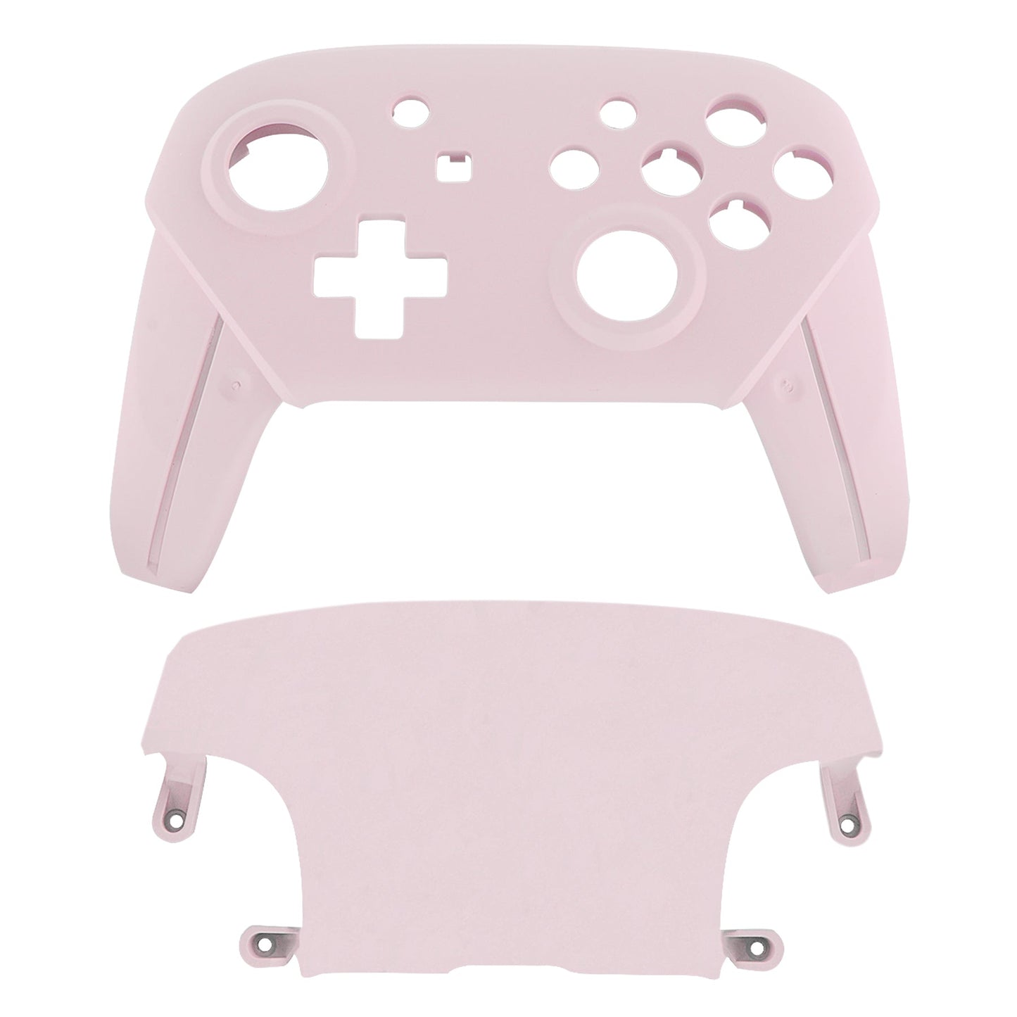 eXtremeRate Retail Cherry Blossoms Pink Faceplate and Backplate for Nintendo Switch Pro Controller, Soft Touch DIY Replacement Shell Housing Case for Nintendo Switch Pro - Controller NOT Included - MRP307