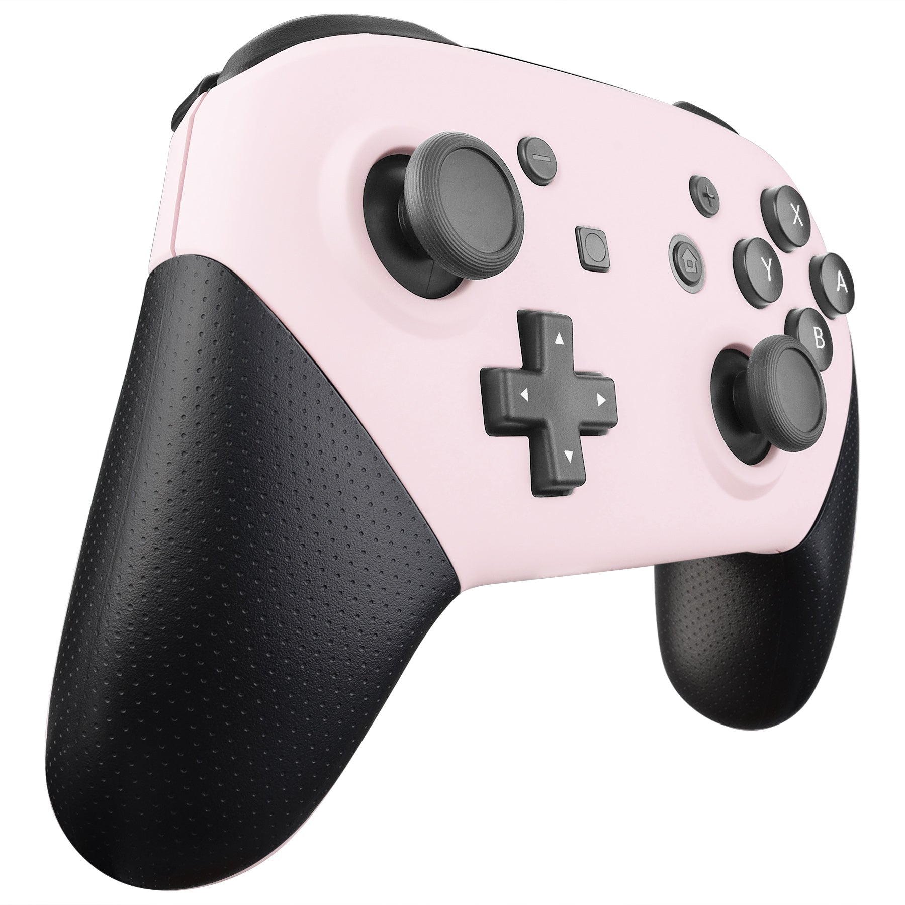 eXtremeRate Retail Cherry Blossoms Pink Faceplate and Backplate for Nintendo Switch Pro Controller, Soft Touch DIY Replacement Shell Housing Case for Nintendo Switch Pro - Controller NOT Included - MRP307