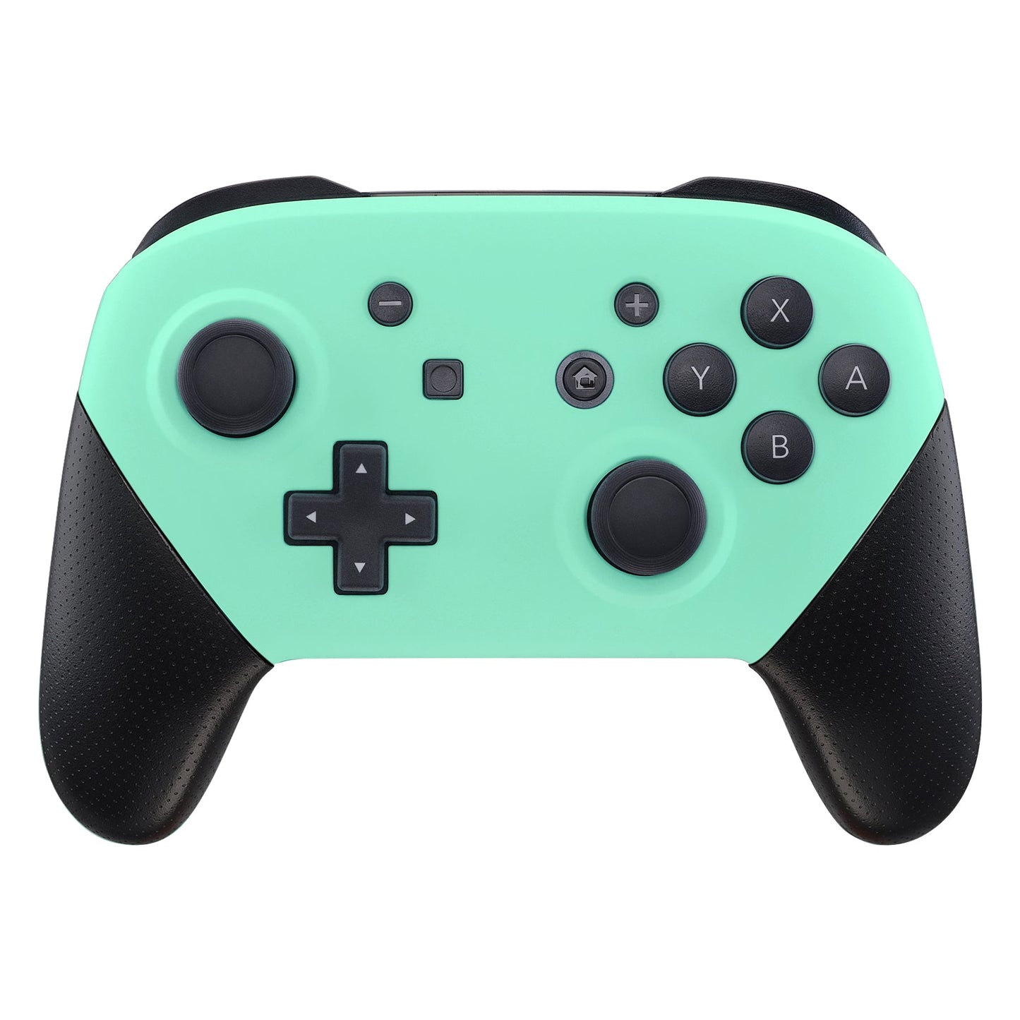 eXtremeRate Retail Mint Green Faceplate and Backplate for Nintendo Switch Pro Controller, Soft Touch DIY Replacement Shell Housing Case for Nintendo Switch Pro - Controller NOT Included - MRP309