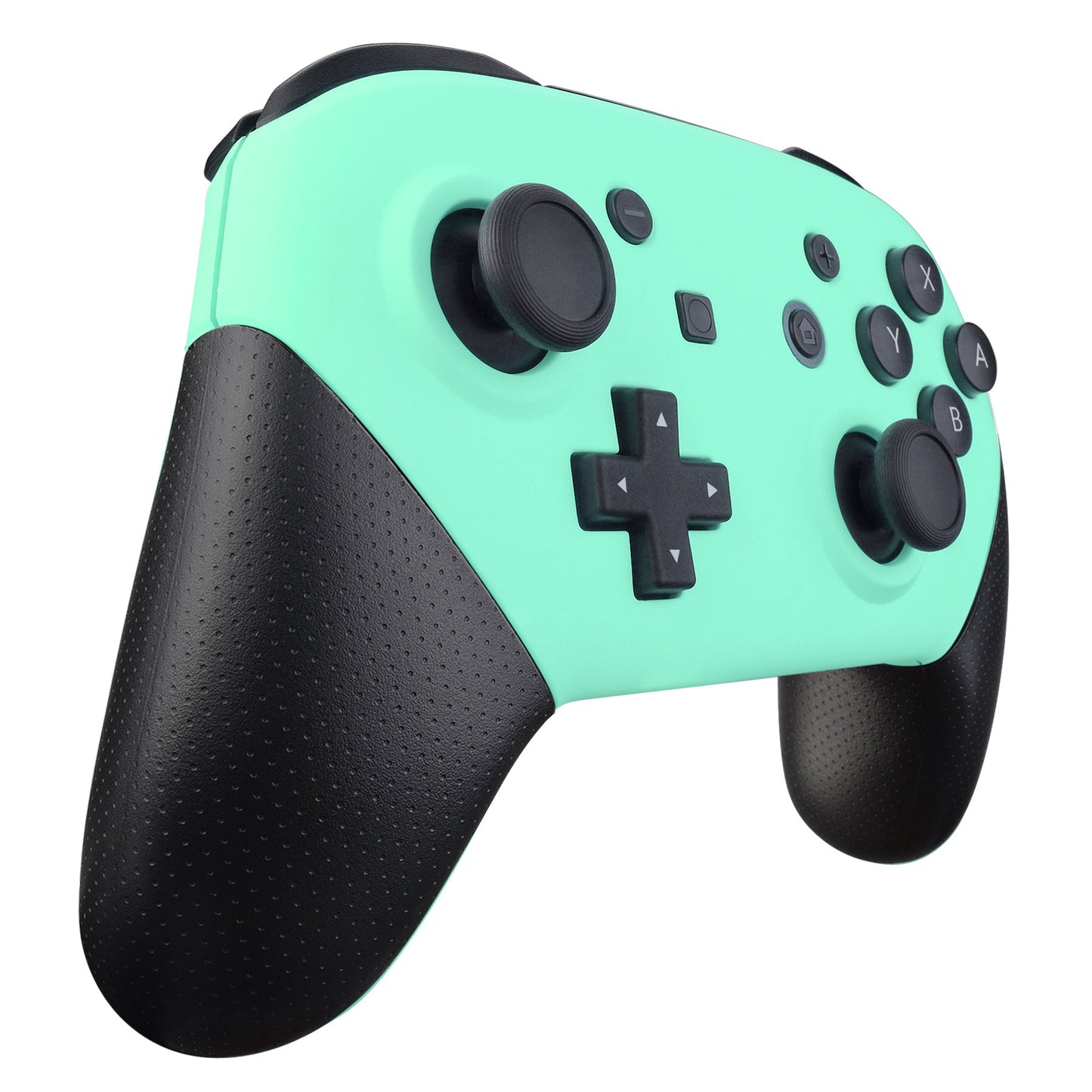 eXtremeRate Retail Mint Green Faceplate and Backplate for Nintendo Switch Pro Controller, Soft Touch DIY Replacement Shell Housing Case for Nintendo Switch Pro - Controller NOT Included - MRP309