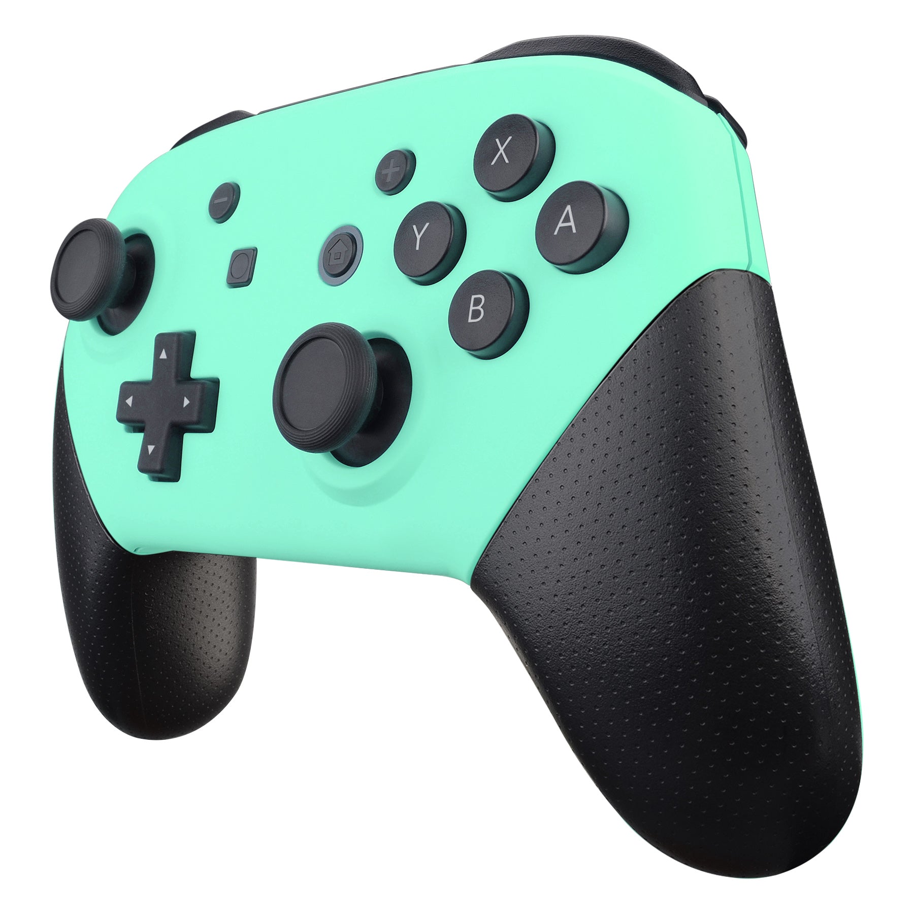 eXtremeRate Retail Mint Green Faceplate and Backplate for Nintendo Switch Pro Controller, Soft Touch DIY Replacement Shell Housing Case for Nintendo Switch Pro - Controller NOT Included - MRP309