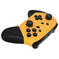 eXtremeRate Retail Caution Yellow Faceplate and Backplate for NS Switch Pro Controller, Soft Touch DIY Replacement Shell Housing Case for NS Switch Pro Controller - Controller NOT Included - MRP318