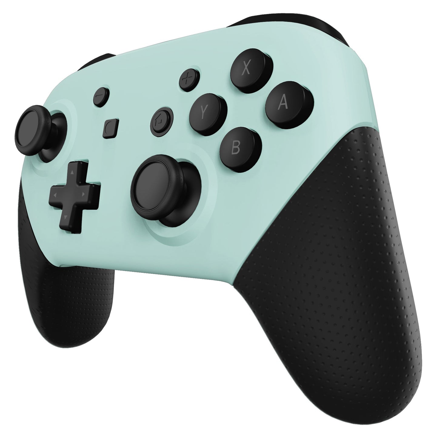 eXtremeRate Retail Light Cyan Faceplate and Backplate for NS Switch Pro Controller, Soft Touch DIY Replacement Shell Housing Case for NS Switch Pro Controller - Controller NOT Included - MRP327