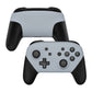 eXtremeRate Retail New Hope Gray Faceplate and Backplate for NS Switch Pro Controller, Soft Touch DIY Replacement Shell Housing Case for NS Switch Pro Controller - Controller NOT Included - MRP337