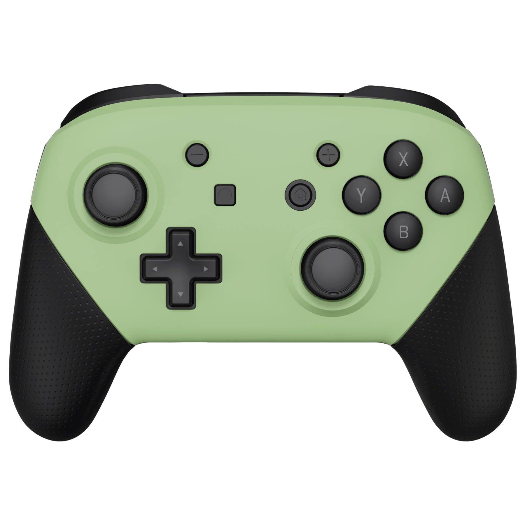 eXtremeRate Retail Matcha Green Faceplate and Backplate for NS Switch Pro Controller, Soft Touch DIY Replacement Shell Housing Case for NS Switch Pro Controller - Controller NOT Included - MRP339