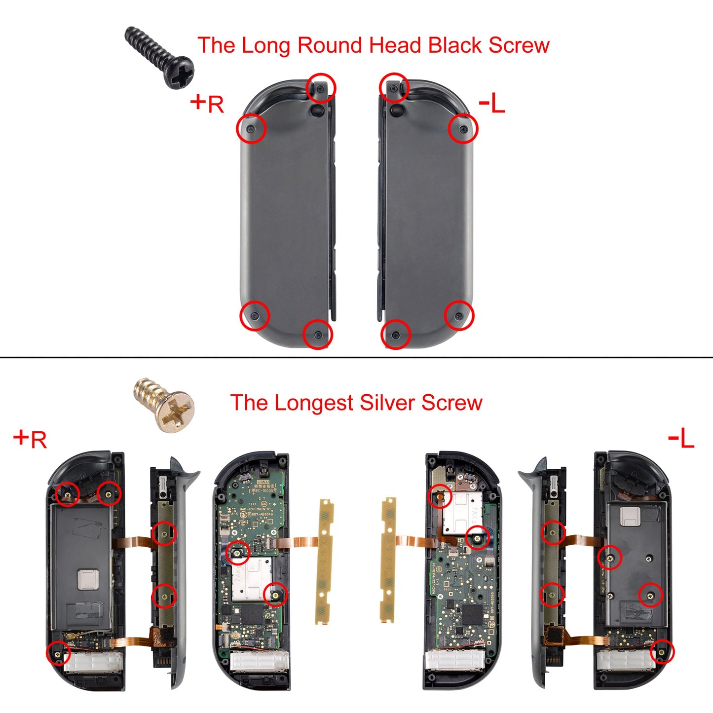 eXtremeRate Retail For Nintendo Switch Console Joy-Con Full Repair Tools Screwdriver Screw Tweezers-NSAR0033GC