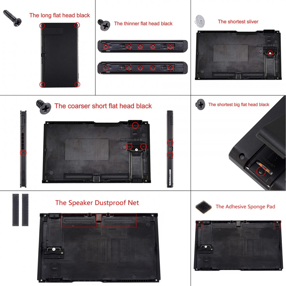 eXtremeRate Back Plate for Nintendo Switch Console, Handheld