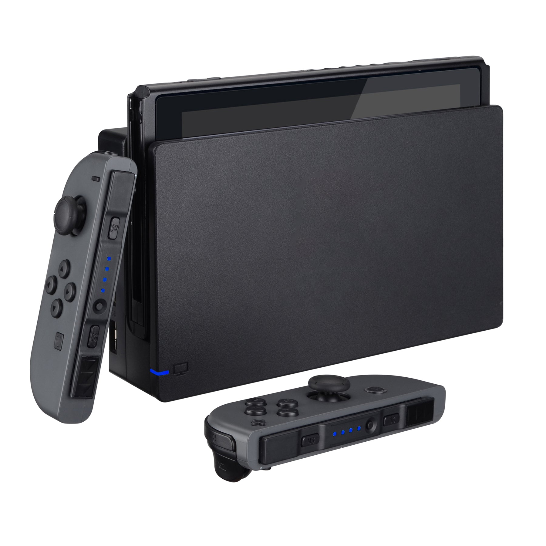 eXtremeRate Retail Blue Firefly LED Tuning Kit for NS Switch Joycons Dock NS Joycon SL SR Buttons Ribbon Flex Cable Indicate Power LED-Joycons Dock NOT Included - NSLED005