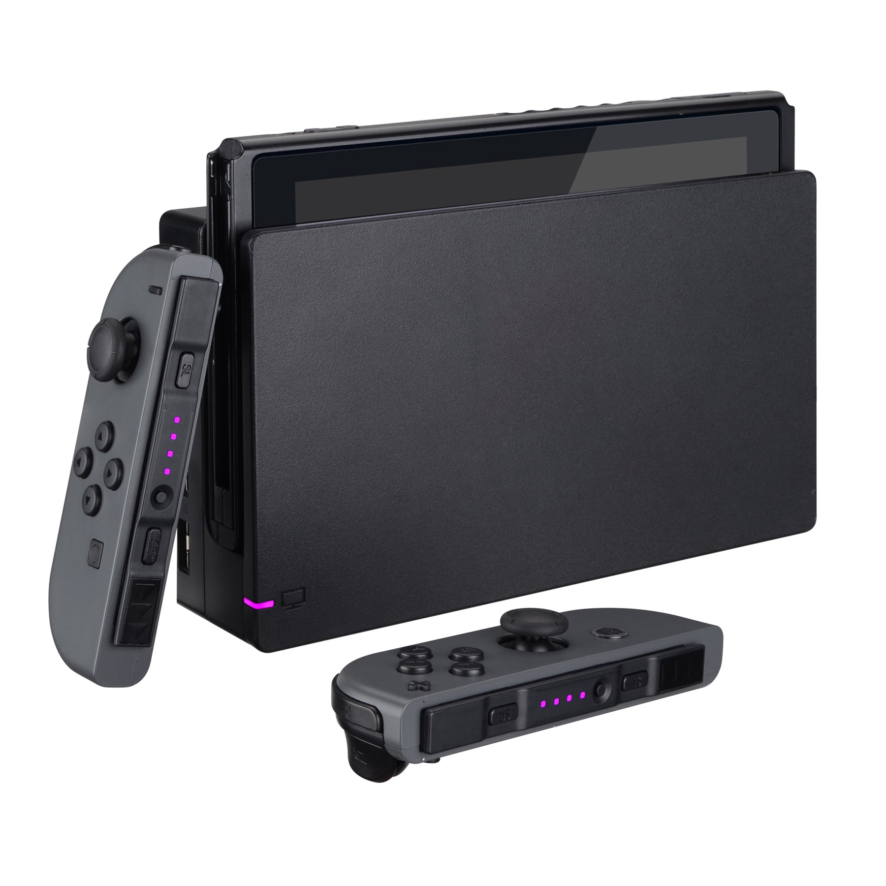 NS Switch Joycons ドック用ピンク Firefly LED チューニングキット NS Joycon SL SR ボタン リボン  フレックス ケーブル 電源 LED を表示 - ジョイコン ドックは含まれません - NSLED006