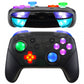 eXtremeRate Retail Multi-Colors Luminated Thumbsticks D-pad ABXY ZR ZL L R Buttons DTFS LED Kit for Nintendo Switch Pro Controller - 9 Colors Modes 6 Areas DIY Option Button Control - NSLED001