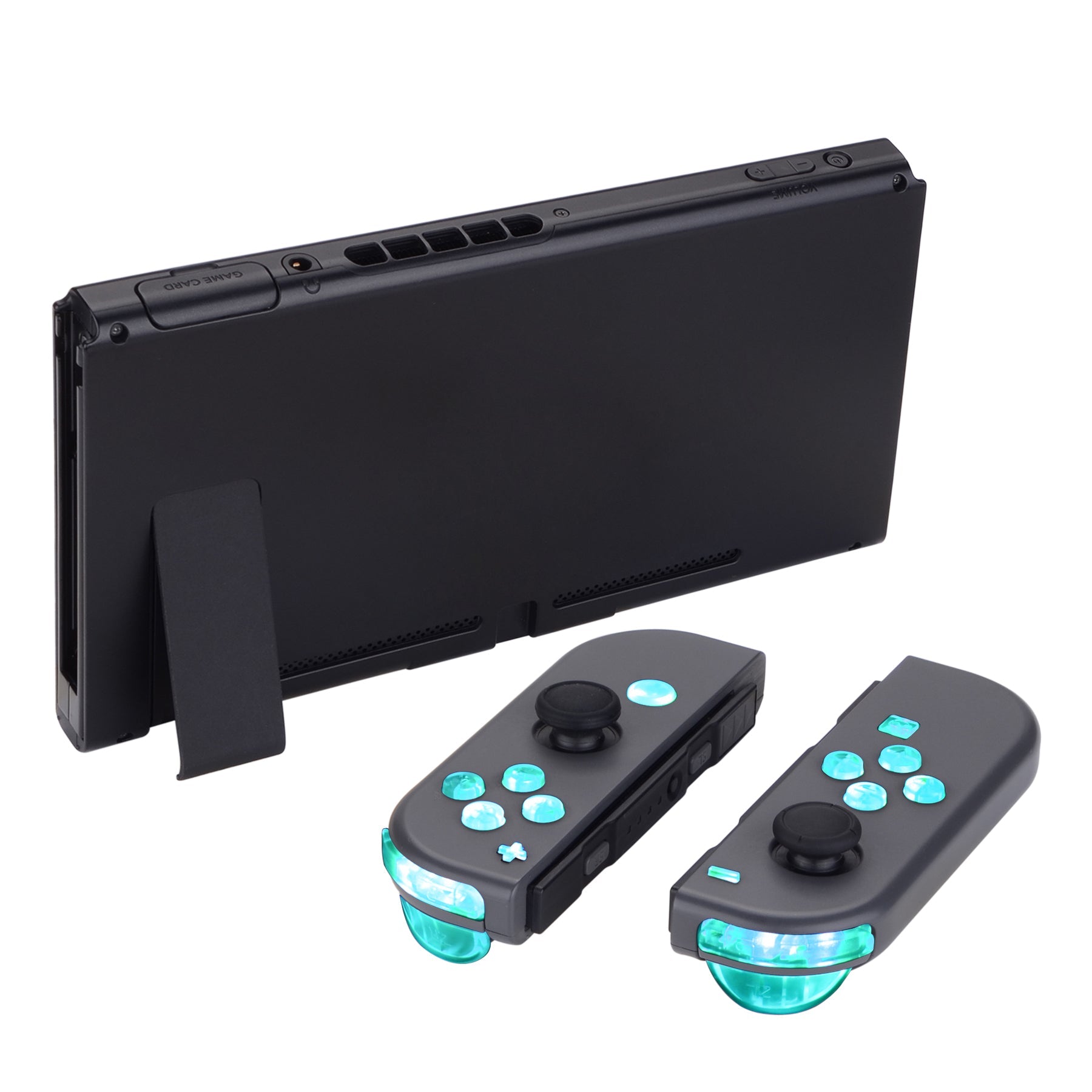 eXtremeRate Multi-Colors Luminated Buttons DFS LED Kit for NS Switch &  Switch OLED Model Joycon - Clear