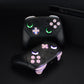 eXtremeRate Retail Multi-Colors Luminated Thumbsticks D-pad ABXY ZR ZL L R Cherry Blossoms Pink Classic Symbol Buttons DTFS LED Kit for NS Switch Pro Controller - 9 Colors Modes 6 Areas DIY Option Button Control - NSLED018