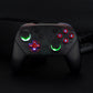 eXtremeRate Retail Multi-Colors Luminated Thumbsticks D-pad ABXY ZR ZL L R Scarlet Red Classic Symbol Buttons DTFS LED Kit for NS Switch Pro Controller - 9 Colors Modes 6 Areas DIY Option Button Control - NSLED019