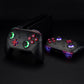 eXtremeRate Retail Multi-Colors Luminated Thumbsticks D-pad ABXY ZR ZL L R Scarlet Red Classic Symbol Buttons DTFS LED Kit for NS Switch Pro Controller - 9 Colors Modes 6 Areas DIY Option Button Control - NSLED019